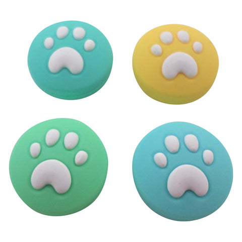 Thumb grips for Nintendo Switch Lite & Switch Joy - Con silicone caps - 4 pack Animal Crossing edition Multi colour | ZedLabz - 1