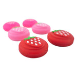 Thumb grips for Nintendo Switch Lite & Switch Joy - Con silicone stick caps - 6 pack Strawberry edition Pink | ZedLabz - 2