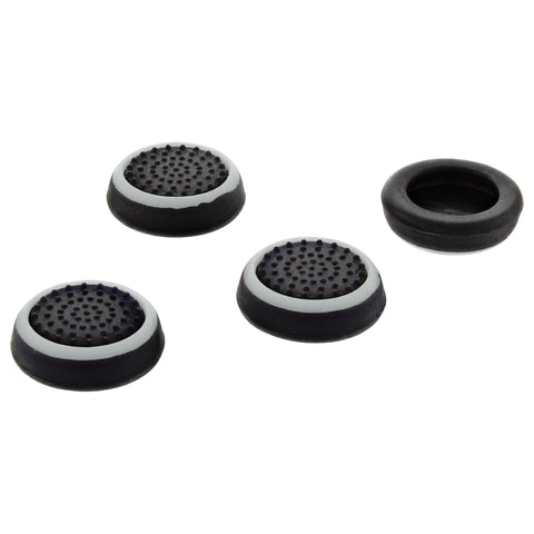 Thumb grips for PS4 Sony controller dotted stick cover grip caps - 4 pack white & black | ZedLabz - 1