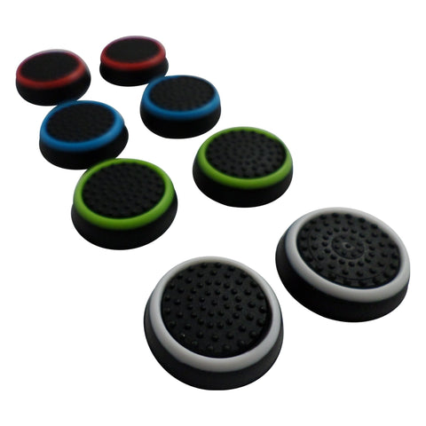 Thumb grips for PS4 Sony controller dotted stick cover grip caps - 8 pack multi colour | ZedLabz - 1