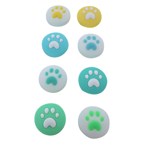 Thumb grips for Switch Lite & Switch Joy - Con silicone stick caps - 8 pack Animal Crossing edition paws | ZedLabz - 1