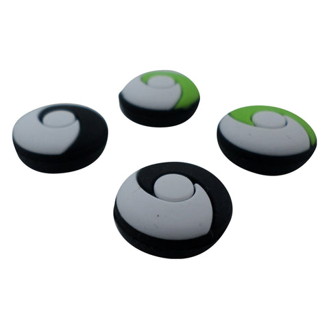 Thumbstick caps for Nintendo Switch Lite & Switch Joy - Con controller silicone grips Pokemon Taiji style - 4 pack Green & Black | ZedLabz - 2