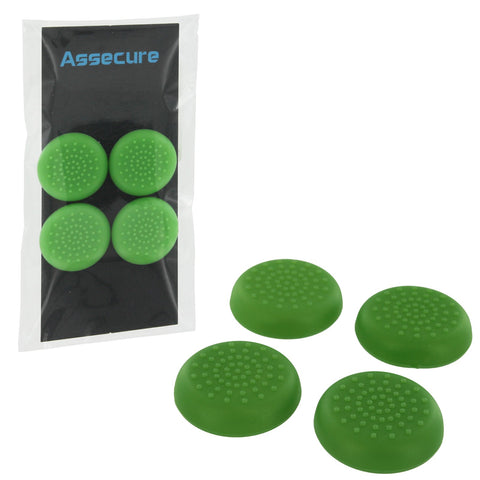 Thumbstick caps for Sony PS4 controller TPU protective analog grips - 4 pack Green | ZedLabz - 1