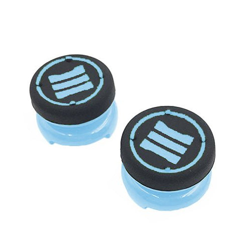 Thumbstick extender grips for Sony PS4 controllers tall XL heavy duty non slip analog thumb cap mod - 2 pack Light Blue | ZedLabz - 1