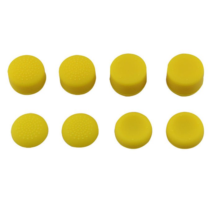 Thumbstick grips for PS4 Sony controller rubber silicone grip cover - 8 pack Yellow | ZedLabz - 1