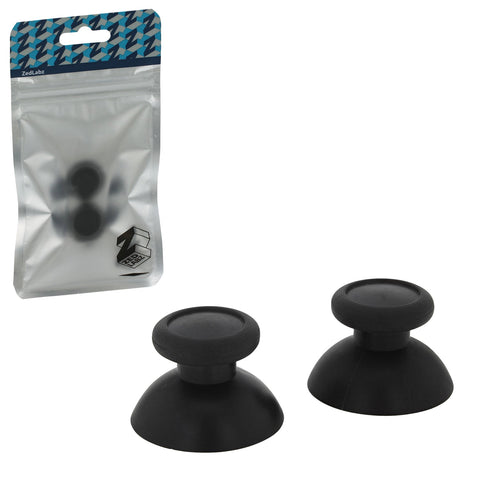 Thumbsticks for Nintendo Switch Pro controllers analog rubber grip sticks - 2 pack Black | ZedLabz - 1