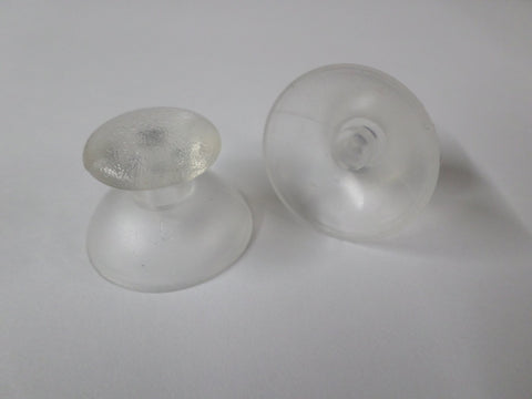 Thumbsticks for Sony PS3 controllers analog rubber convex replacement - 2 pack Clear | ZedLabz - 2