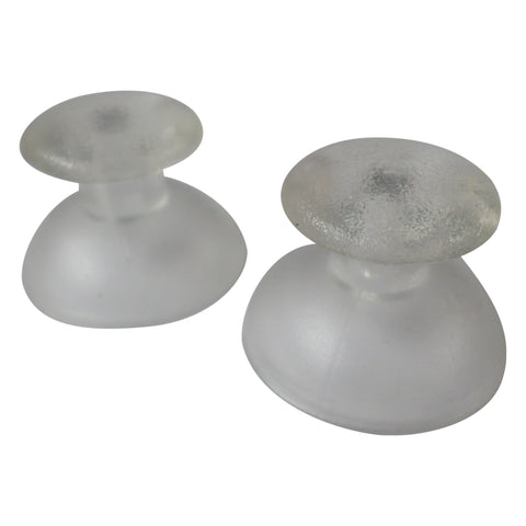 Thumbsticks for Sony PS3 controllers analog rubber convex replacement - 2 pack Clear | ZedLabz - 1