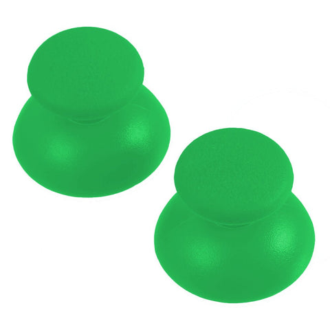 Thumbsticks for Sony PS3 controllers analog rubber convex replacement - 2 pack green | ZedLabz - 1