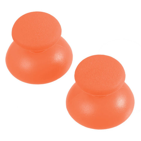 Thumbsticks for Sony PS3 controllers analog rubber convex replacement - 2 pack orange | ZedLabz - 1