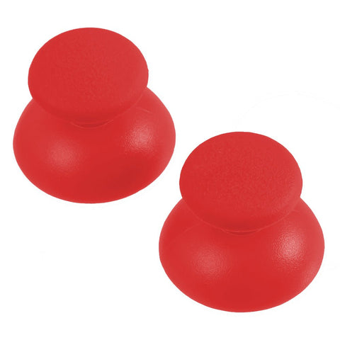 Thumbsticks for Sony PS3 controllers analog rubber convex replacement - 2 pack red | ZedLabz - 1