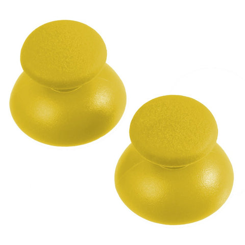 Thumbsticks for Sony PS3 controllers analog rubber convex replacement - 2 pack yellow | ZedLabz - 1