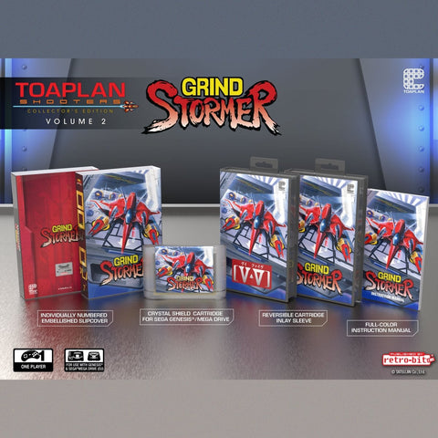 Toaplan Shooters Vol 2 - Grind Stormer collector’s edition for Sega Genesis & Megadrive region free [PRE - ORDER] | Retro - bit Publishing - 1