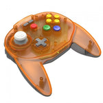 Tribute 64 2.4Ghz wireless N64 mini controller for N64, Switch, PC, Mac and Other USB Devices V2 - Clear orange Hawk editon | Retro - Bit - 6