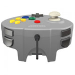 Tribute 64 Wired mini N64 controller pad for Nintendo 64 [N64] - 10ft (3 meters) Grey | Retro - Bit - 4