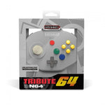 Tribute 64 Wired mini N64 controller pad for Nintendo 64 [N64] - 10ft (3 meters) Grey | Retro - Bit - 5