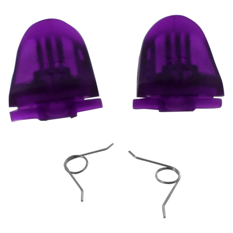 Trigger Button & Spring Set For Sony PS4 Controllers - Clear Purple | ZedLabz - 1