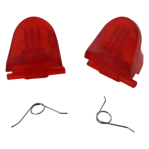 Trigger Button & Spring Set For Sony PS4 Controllers - Clear Red | ZedLabz - 1