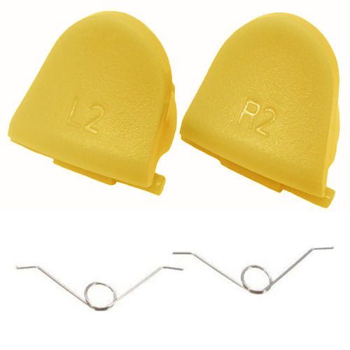 Trigger Button & Spring Set For Sony PS4 Controllers - Yellow | ZedLabz - 1