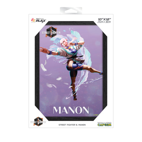 Street Fighter 6 Manon Plax lenticular frame 3D wall art officially licensed 10"x12" inch (23x30cm) | Pixel Frames