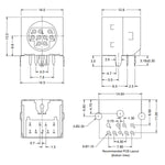 9 Pin Mini DIN AV Connector for Sega Mega Drive 2 / Genesis 2, PC Engine, Sharp twin & NES RGB mod | Kycon