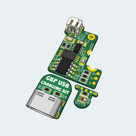 USB C Lipo battery mod charging board kit for Nintendo Game Boy Pocket | Giltesa - 1