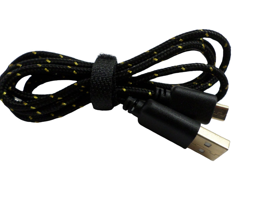 USB cable for PS Vita Micro 1.2M lead KeKe - Black & Gold | ZedLabz - 1