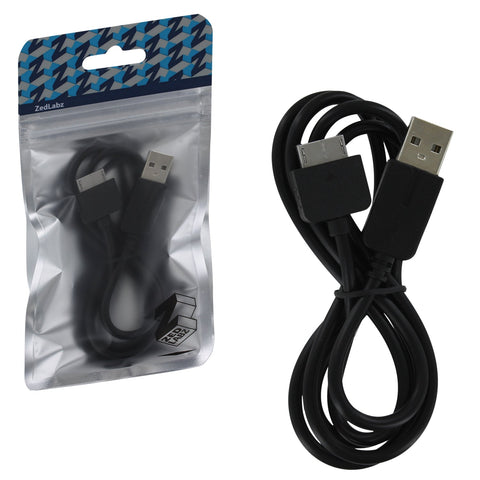 USB cable for Sony PS Vita 1000 handheld console 1M data sync and charge lead - black | ZedLabz - 1