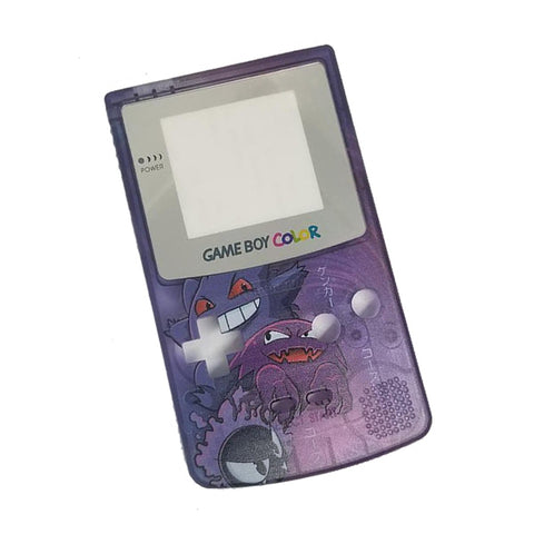 UV printed design by Jamesyplays - Gengar Evo style housing shell case kit for Nintendo Game Boy Color - Silver| ZedLabz - 1