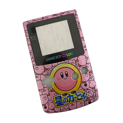 UV printed design by Jamesyplays - Kirby style housing shell case kit for Nintendo Game Boy Color - Silver| ZedLabz - 1