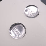 Hand cast custom resin buttons for Nintendo Game Boy Color (GBC CGB) - Chrome silver | Lab Fifteen Co