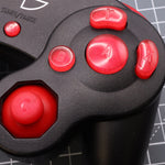 Hand cast custom resin buttons set for Nintendo GameCube - Strawberry candy [NGC] | Lab Fifteen Co