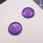 Hand cast custom resin buttons for Nintendo Game Boy Color (GBC CGB) - Chrome purple | Lab Fifteen Co