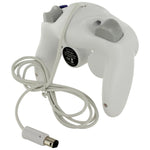 Wired controller for Nintendo GameCube GC vibration gamepad with turbo function - White | ZedLabz - 4