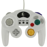 Wired controller for Nintendo GameCube GC vibration gamepad with turbo function - White | ZedLabz - 3