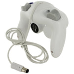 Wired controller for Nintendo GameCube GC vibration gamepad with turbo function - White | ZedLabz - 2