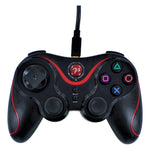 Wired controller for PS3 with 3M cable - Black & Red REFURB | ZedLabz - 1