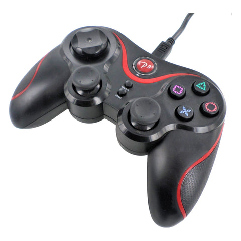 Wired controller for PS3 with 3M cable - Black & Red REFURB | ZedLabz - 2