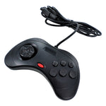 Wired controller for Sega Saturn compatible replacement with 1.8m cord - black | ZedLabz - 5