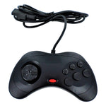 Wired controller for Sega Saturn compatible replacement with 1.8m cord - black | ZedLabz - 1