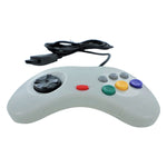 Wired controller for Sega Saturn compatible replacement with 1.8m cord - grey/coloured | ZedLabz - ZedLabz800787