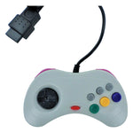 Wired controller for Sega Saturn compatible replacement with 1.8m cord - grey/coloured | ZedLabz - ZedLabz800787