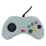 Wired controller for Sega Saturn compatible replacement with 1.8m cord - grey/coloured | ZedLabz - ZedLabz800787