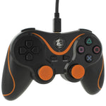 Wired Controller For Sony PS3 With Extra Long 3M Cable - Black & Orange | ZedLabz - 2