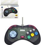 Wired controller pad for Sega Saturn officially licensed - 10ft (3 meters) slate grey skeleton cool pad | Retro - Bit - 1