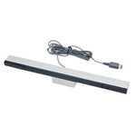 Wired sensor bar for Nintendo Wii, Wii Mini & Wii U inc stand infrared LED - silver | ZedLabz - 1