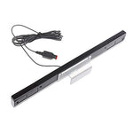 Wired sensor bar for Nintendo Wii, Wii Mini & Wii U inc stand infrared LED - silver | ZedLabz - 2