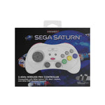 Wireless 2.4G pro controller for Sega Saturn, PC, & Mac officially licensed - White | Retro - Bit - 17