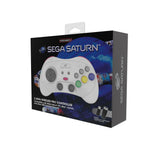 Wireless 2.4G pro controller for Sega Saturn, PC, & Mac officially licensed - White | Retro - Bit - 16