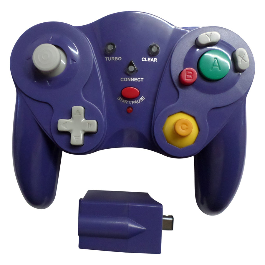 Wireless Controller for Nintendo GameCube replacement - Purple | ZedLabz - 1